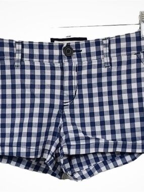 Abercrombie & Fitch Blue and White Gingham Shorts